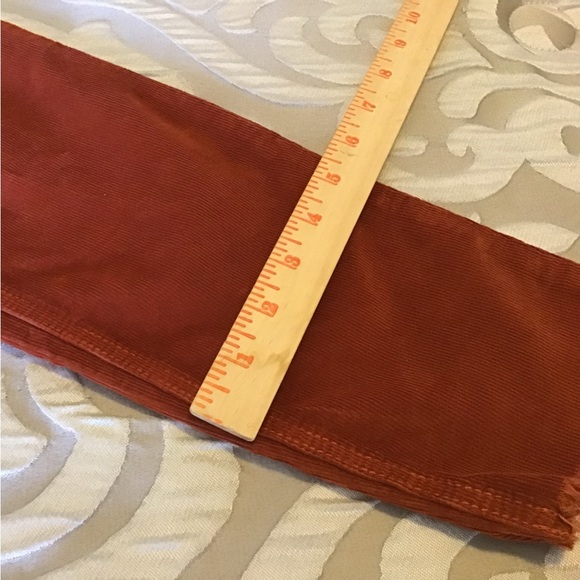 Free People corduroy pants, size 27, Skinny leg with fringed bottom - Picture 7 of 10